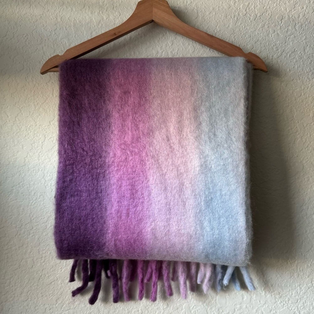 New with tags TORRID Fringe Scarf  Purple. - Picture 8 of 11